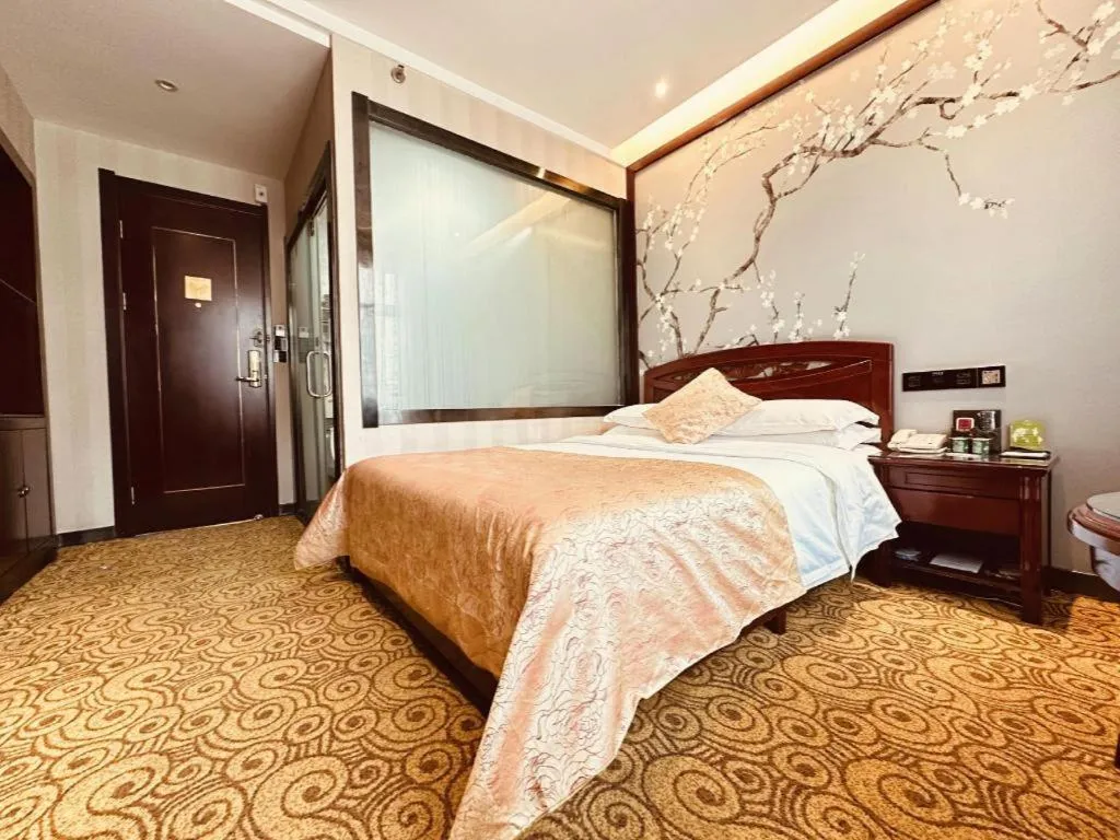 Bed in Lanzhou Hualian Hotel