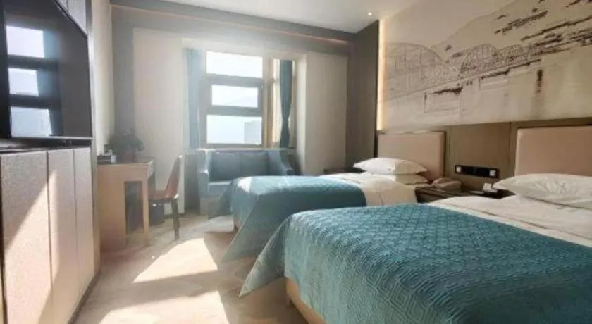 Bed in Lanzhou Hualian Hotel