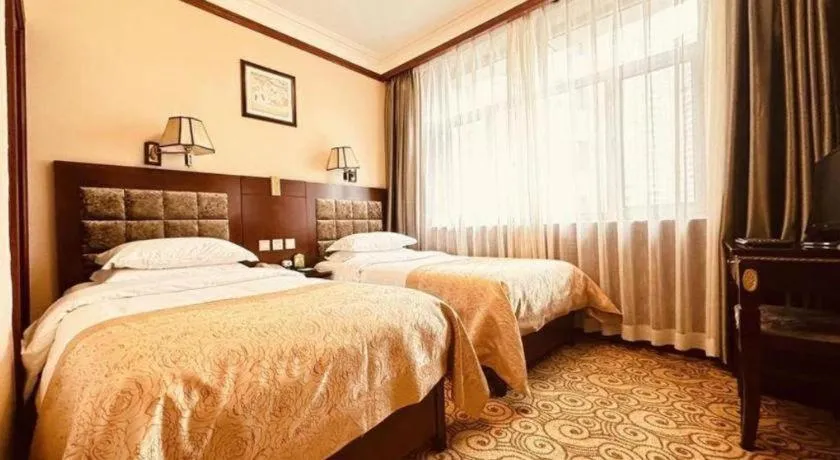Bed in Lanzhou Hualian Hotel