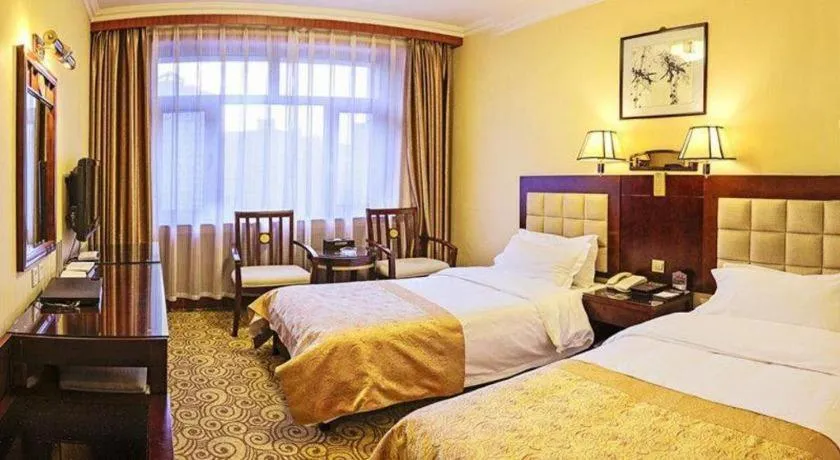Bed in Lanzhou Hualian Hotel