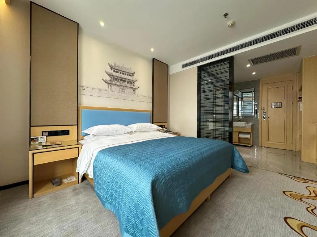 Bed in Lanzhou Hualian Hotel