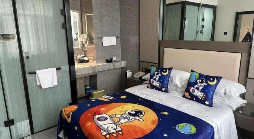 Bed in Lanzhou Hualian Hotel Bed in Lanzhou Hualian Hotel