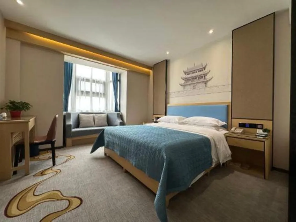 Bed in Lanzhou Hualian Hotel