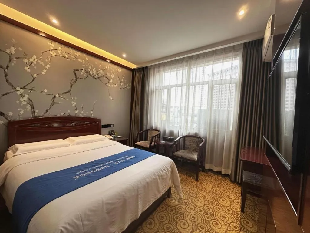 Bed in Lanzhou Hualian Hotel