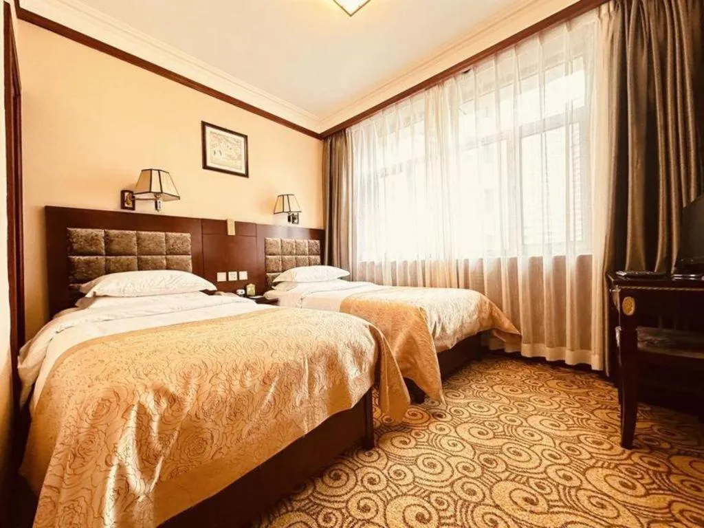 Bed in Lanzhou Hualian Hotel