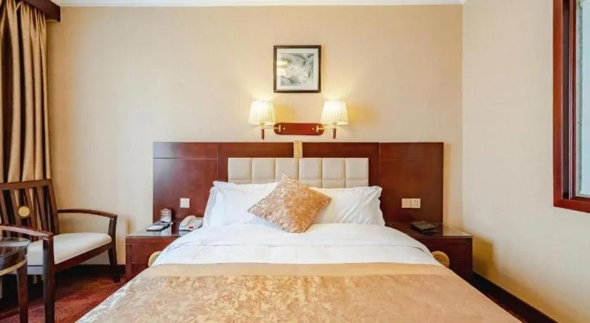 Bed in Lanzhou Hualian Hotel