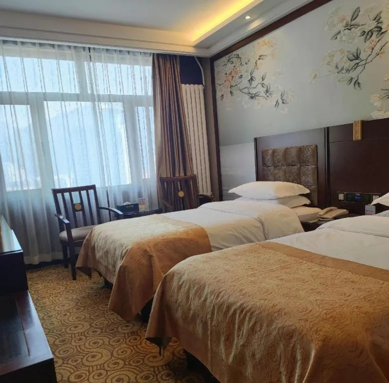 Bed in Lanzhou Hualian Hotel