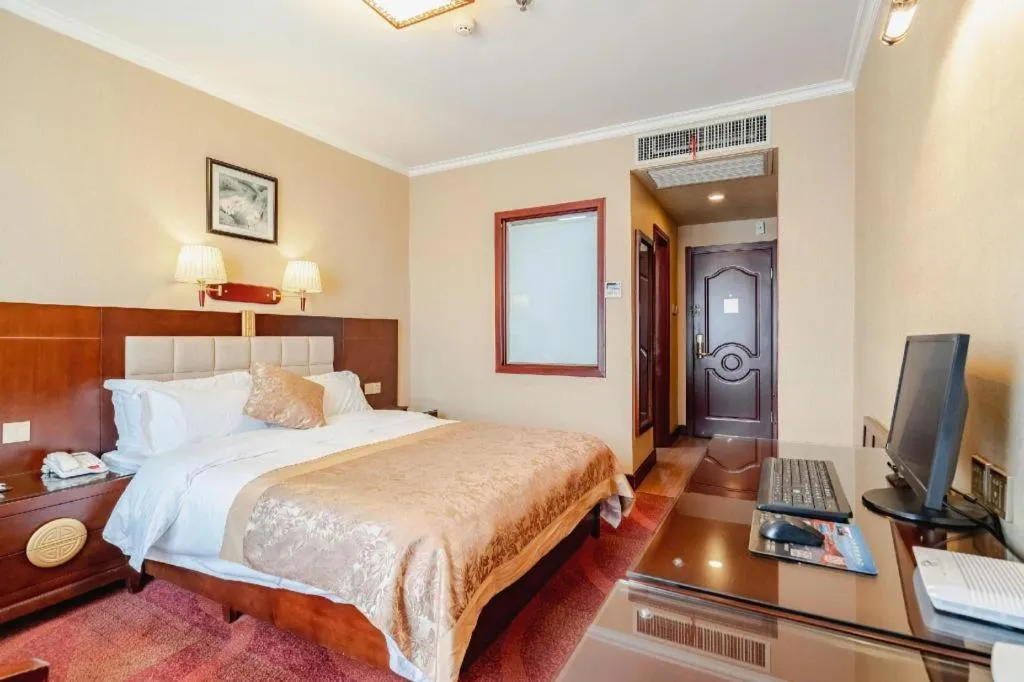 Bed in Lanzhou Hualian Hotel