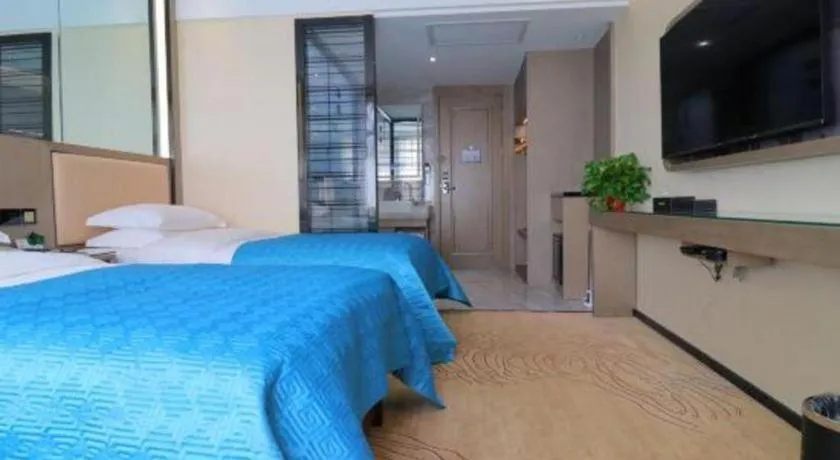 Bed in Lanzhou Hualian Hotel