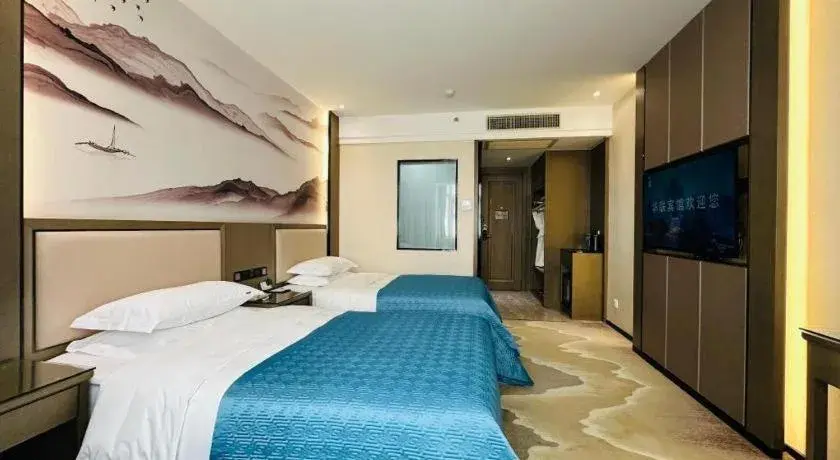 Bed in Lanzhou Hualian Hotel Bed in Lanzhou Hualian Hotel