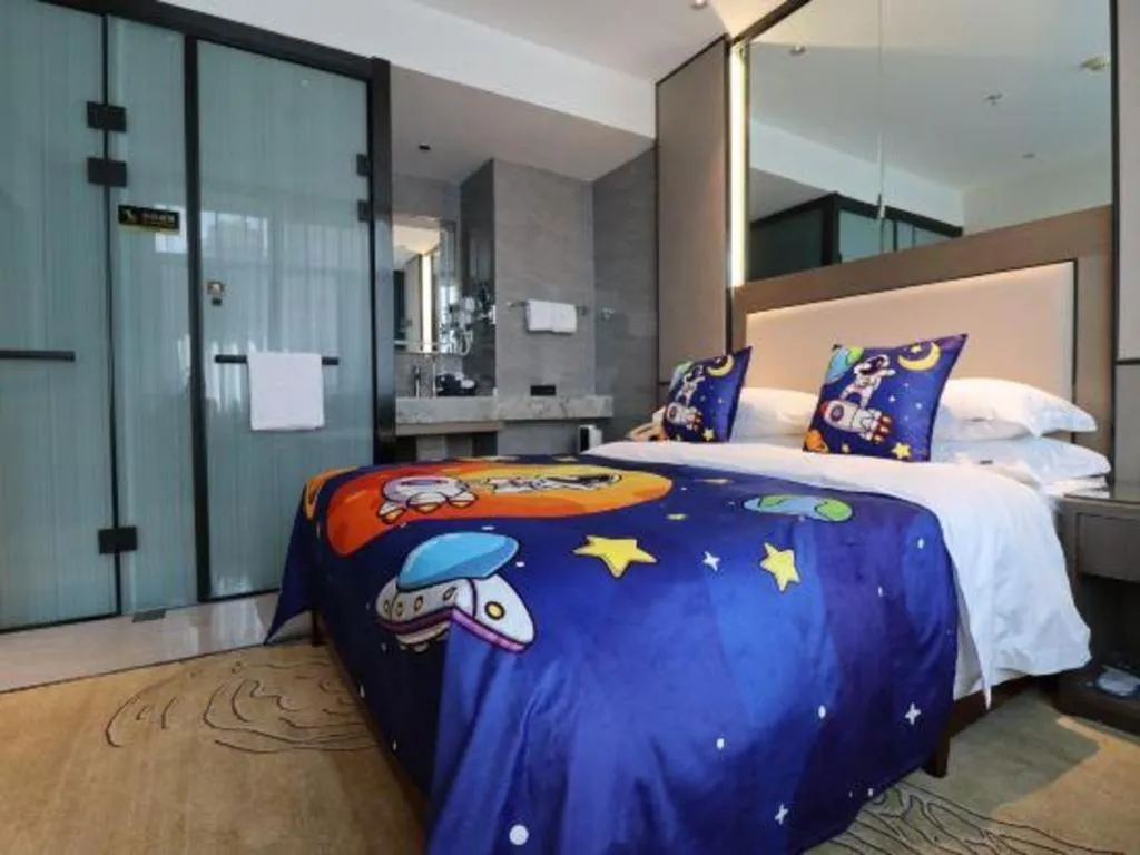 Bed in Lanzhou Hualian Hotel