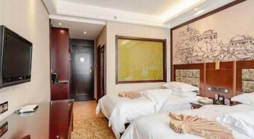 Bed in Lanzhou Hualian Hotel