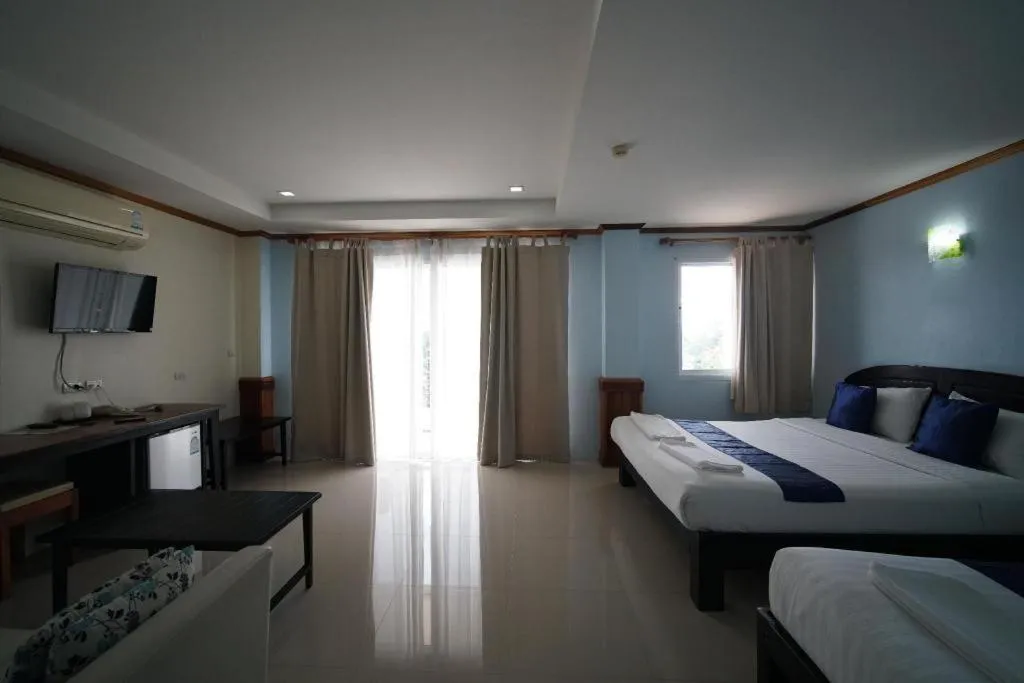 Bed in Sea Mountain Khanom Hotel