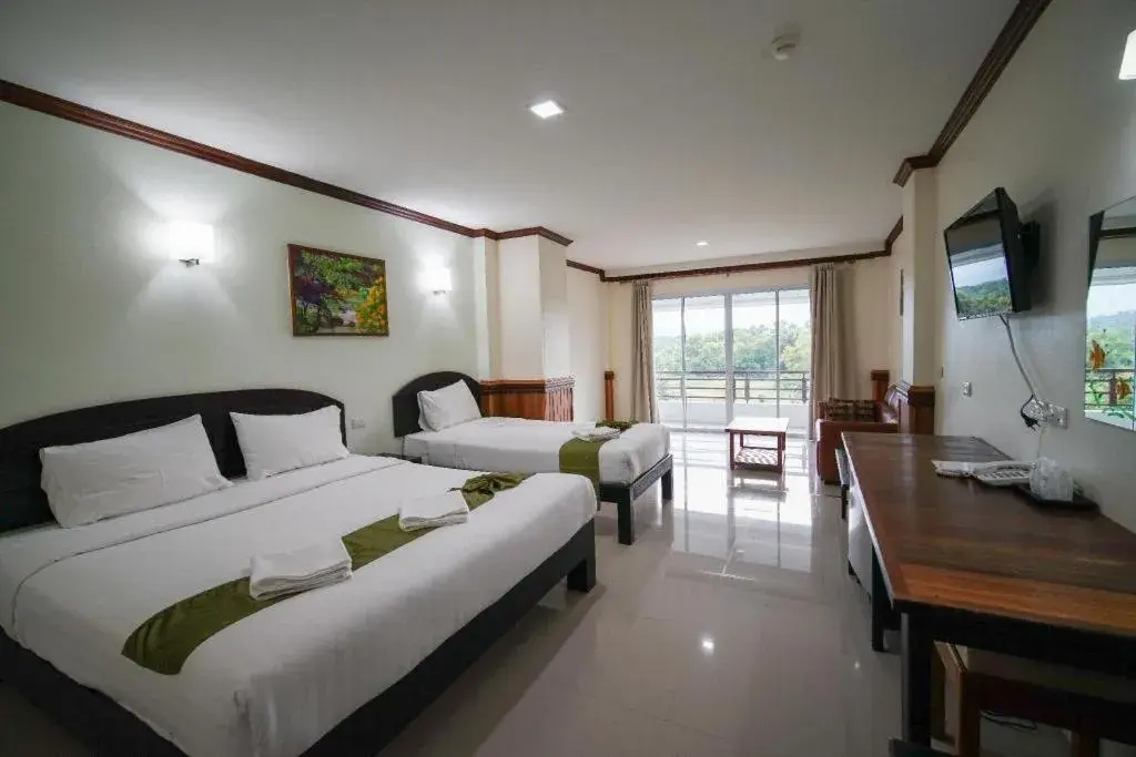 Bed in Sea Mountain Khanom Hotel Bed in Sea Mountain Khanom Hotel