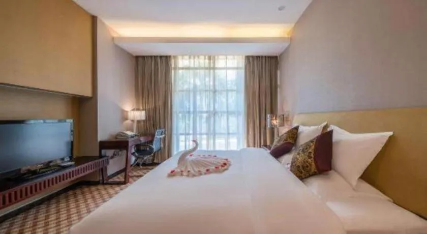 Bed in Nanning Yongjiang Hotel