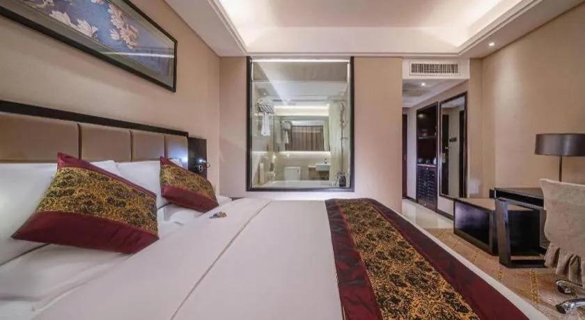 Bed in Nanning Yongjiang Hotel