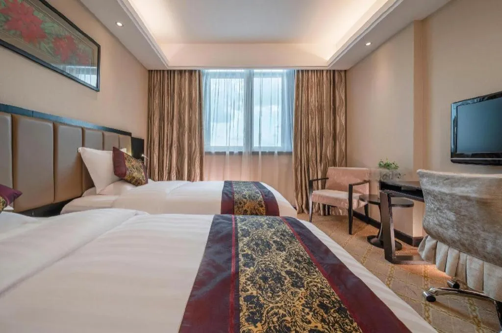 Bed in Nanning Yongjiang Hotel