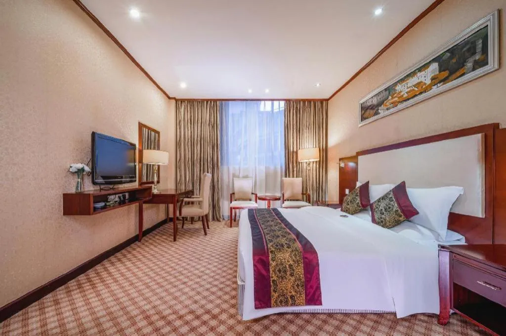 Bed in Nanning Yongjiang Hotel