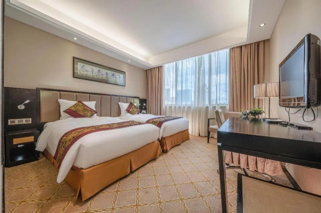 Bed in Nanning Yongjiang Hotel