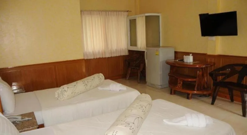 Bed in Saraburi Garden Resort