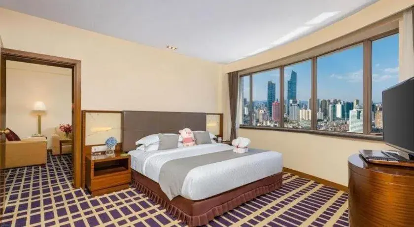 Bed in Kunming Jinjiang Hotel Bed in Kunming Jinjiang Hotel