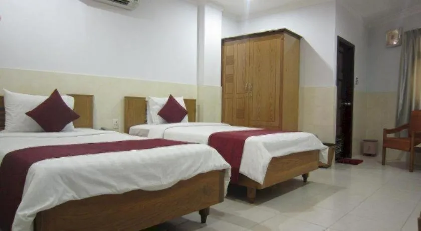 Bed in Thien Hoa Hotel