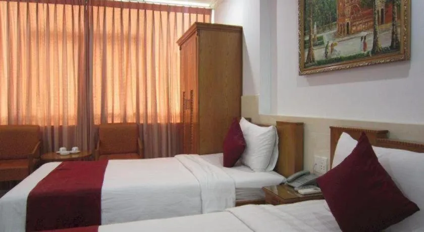 Bed in Thien Hoa Hotel