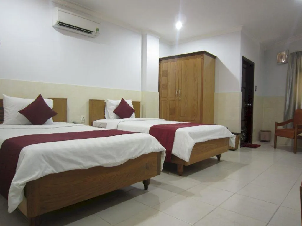 Bed in Thien Hoa Hotel