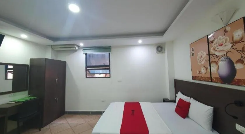 Bed in Ha Noi Vang Hotel Hoang Ngan