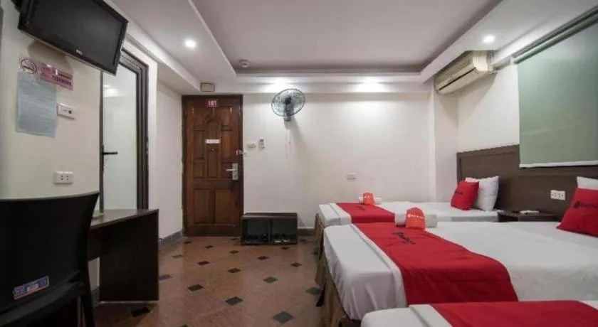 Bed in Ha Noi Vang Hotel Hoang Ngan