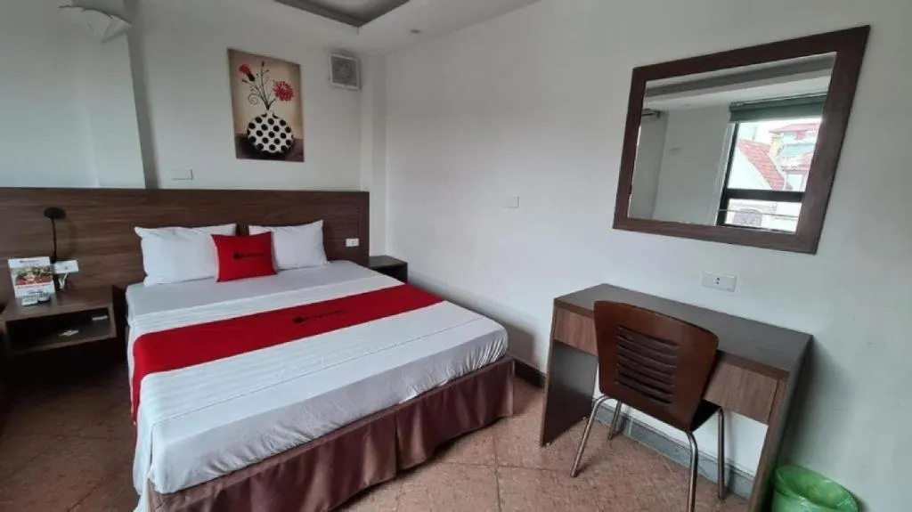 Bed in Ha Noi Vang Hotel Hoang Ngan