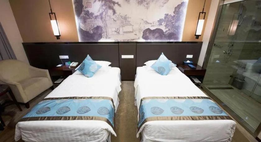 Bed in Chongqing Tianyou Hotel