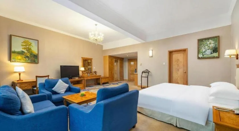 Bed in Zhuhai Dehan Hotel