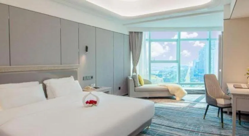 Bed in Zhuhai Dehan Hotel