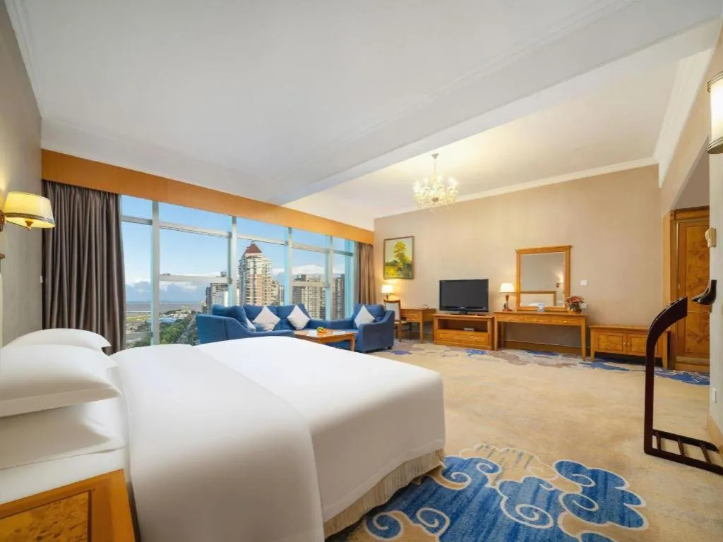 Bed in Zhuhai Dehan Hotel