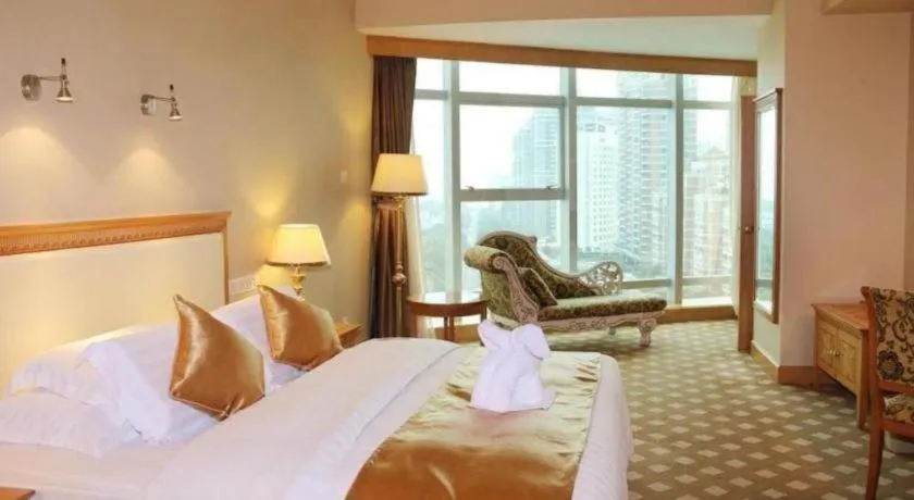 Bed in Zhuhai Dehan Hotel