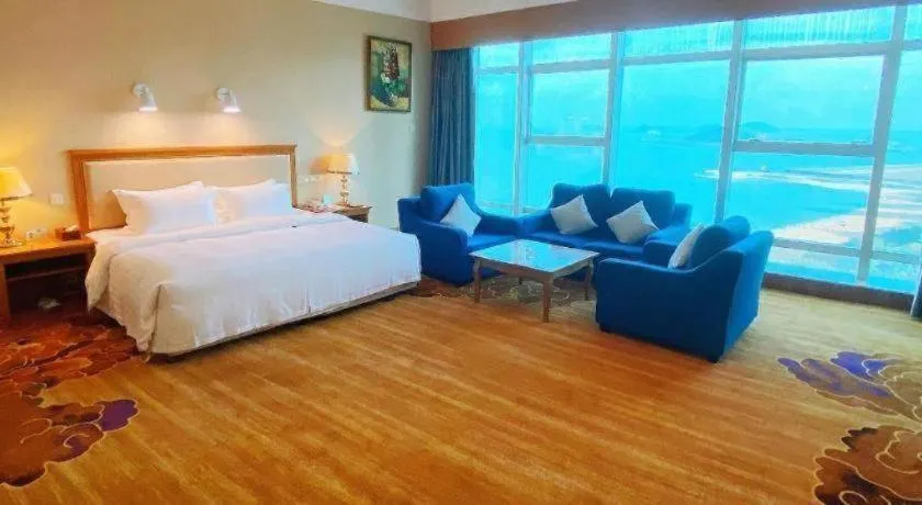 Bed in Zhuhai Dehan Hotel