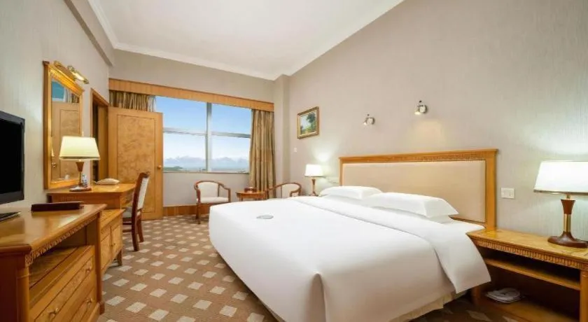Bed in Zhuhai Dehan Hotel