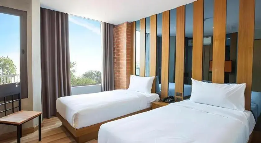 Bed in B2 Udon Thani Boutique and Budget Hotel Bed in B2 Udon Thani Boutique and Budget Hotel