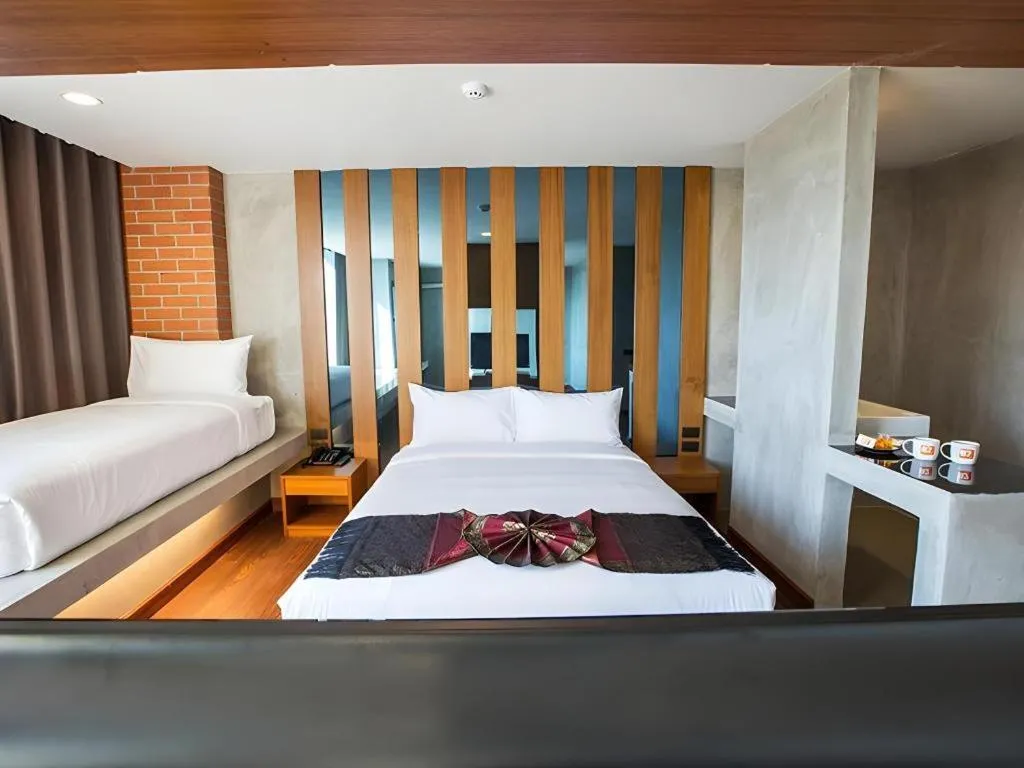 Bed in B2 Udon Thani Boutique and Budget Hotel