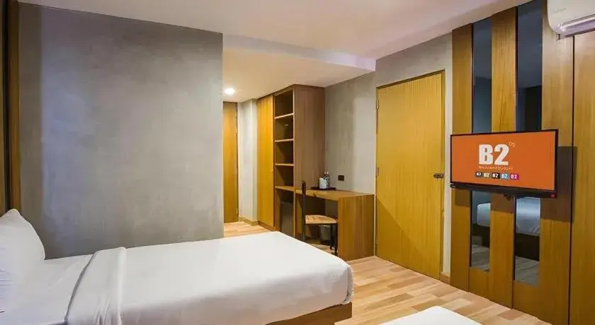 Bed in B2 Udon Thani Boutique and Budget Hotel Bed in B2 Udon Thani Boutique and Budget Hotel
