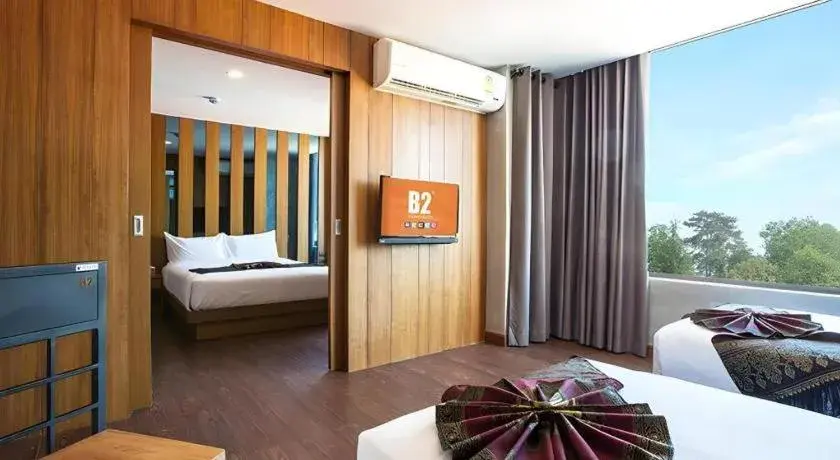 Bed in B2 Udon Thani Boutique and Budget Hotel Bed in B2 Udon Thani Boutique and Budget Hotel