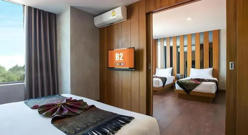 Bed in B2 Udon Thani Boutique and Budget Hotel Bed in B2 Udon Thani Boutique and Budget Hotel