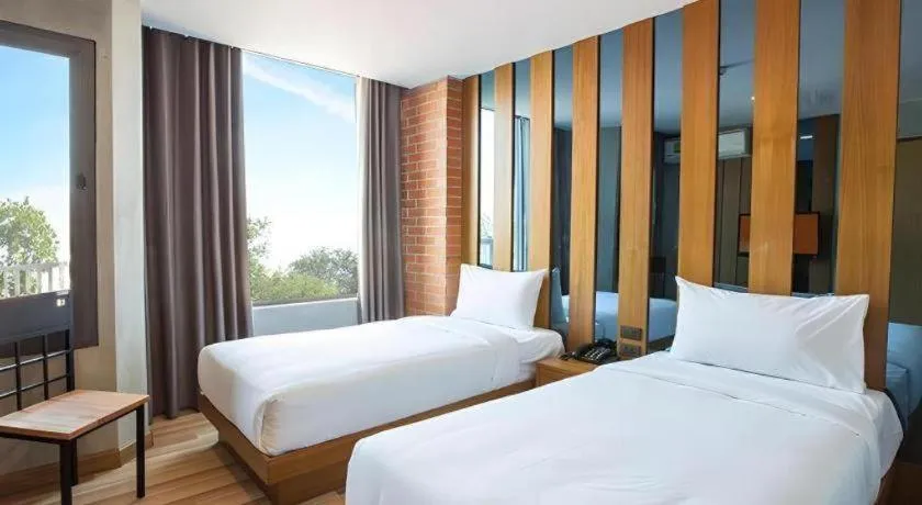 Bed in B2 Udon Thani Boutique and Budget Hotel