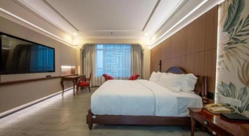 Bed in Hua Xia Pearl Hotel