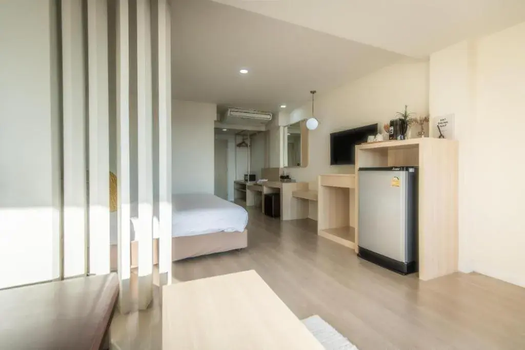 Bed in Bangsaen Villa Hotel Bed in Bangsaen Villa Hotel