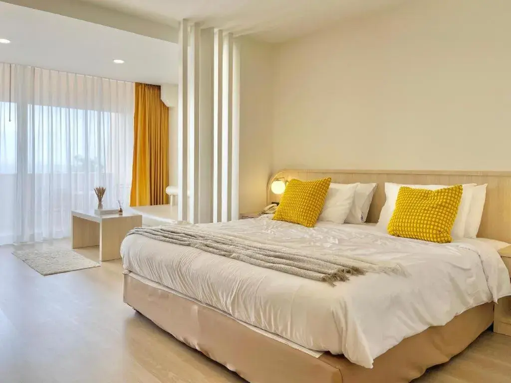 Bed in Bangsaen Villa Hotel Bed in Bangsaen Villa Hotel