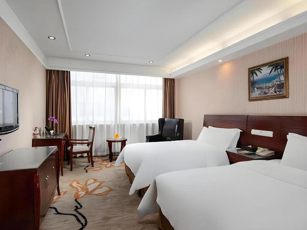 Bed in Vienna Hotel Hangzhou Binkang Road Metro Station