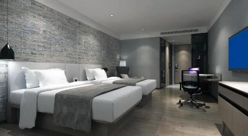 Bed in Shenzhen Hanyong Hotel Fuyong Branch Bed in Shenzhen Hanyong Hotel Fuyong Branch