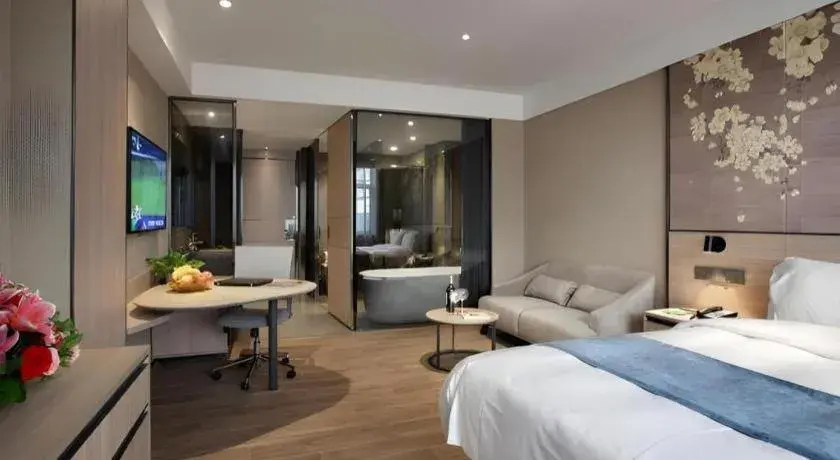 Bed in Shenzhen Hanyong Hotel Fuyong Branch Bed in Shenzhen Hanyong Hotel Fuyong Branch